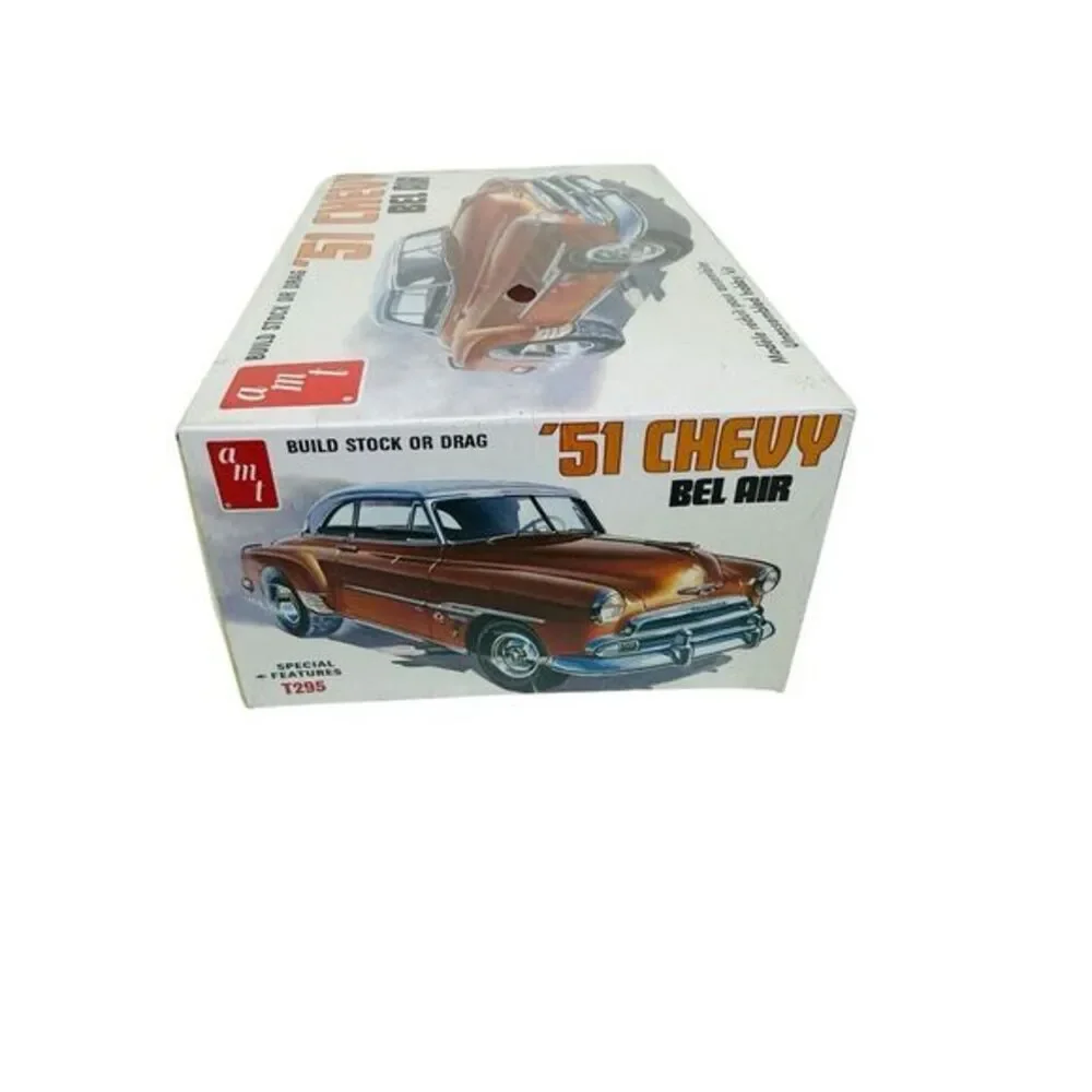 AMT '51 Chevy Bel Air Build Stock or Drag 1:25‎ Special Features T295 NOS Sealed
